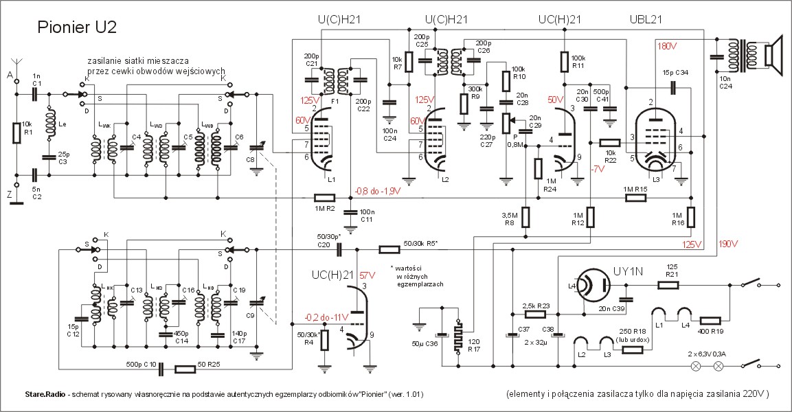 Stare Radio | Pionier - schematy ideowe aprilia sr 50 fuse box location 